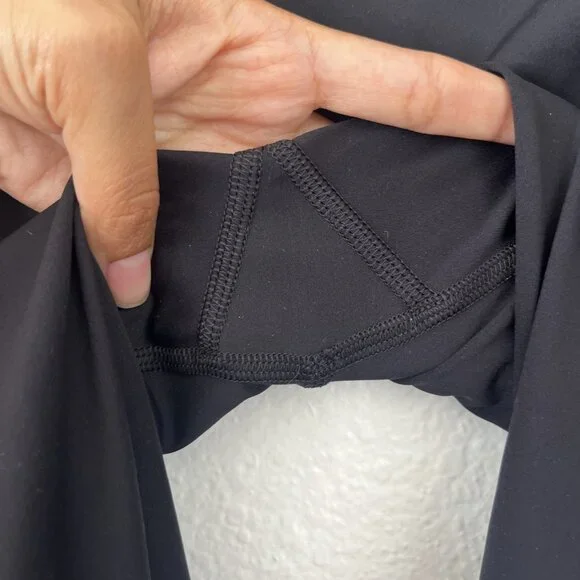 Lululemon Leggings Sz 6 Fast Free 7/8 Tight II Nulux 25" Black Reflective W5BJGS - Picture 5 of 9